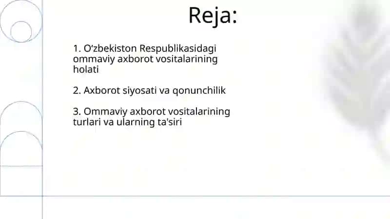 Ommaviy axborot vositalarining holati 2