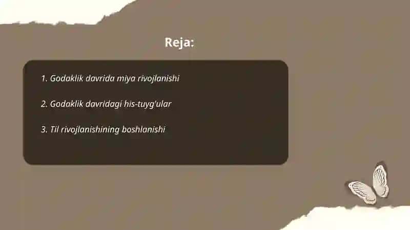 Godaklik davrining psixalogik xususiyatlari 2