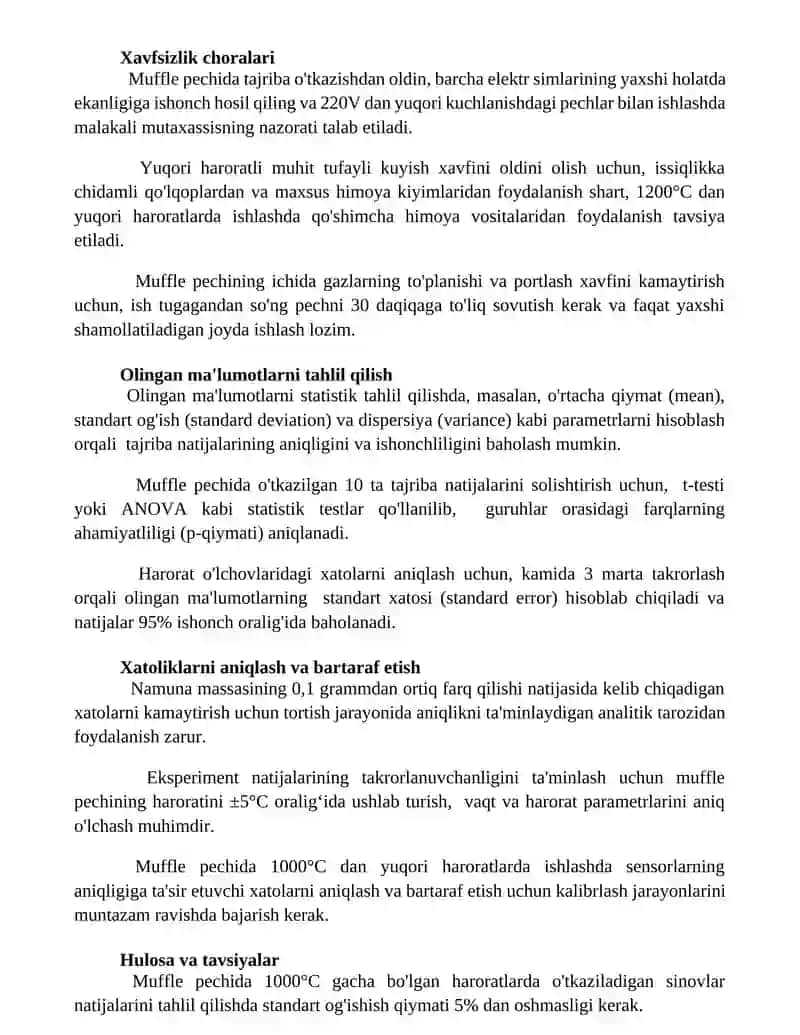 Sinov amaliyotlari 2