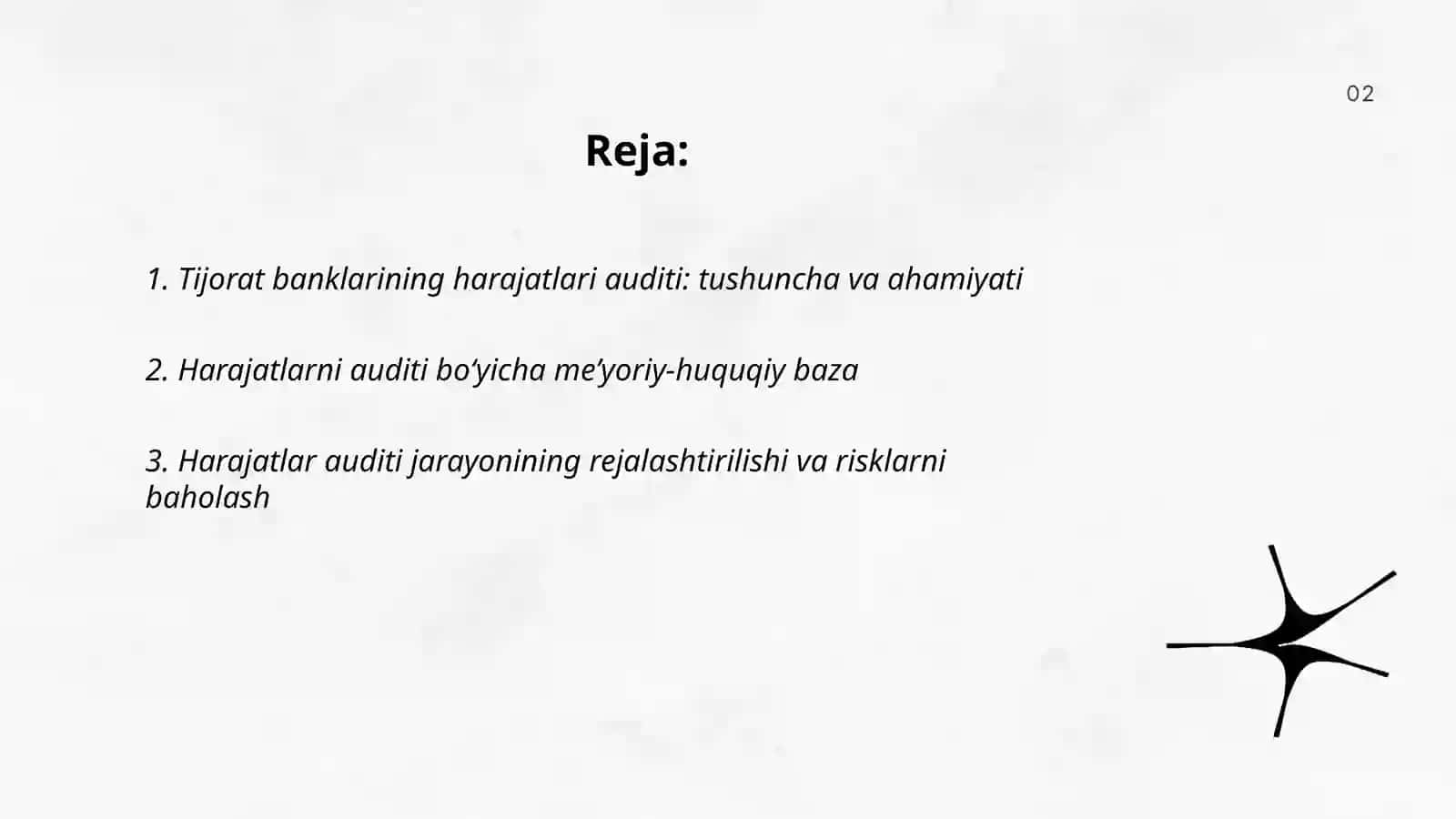 Tijorat banklarining harajatlari auditi 2