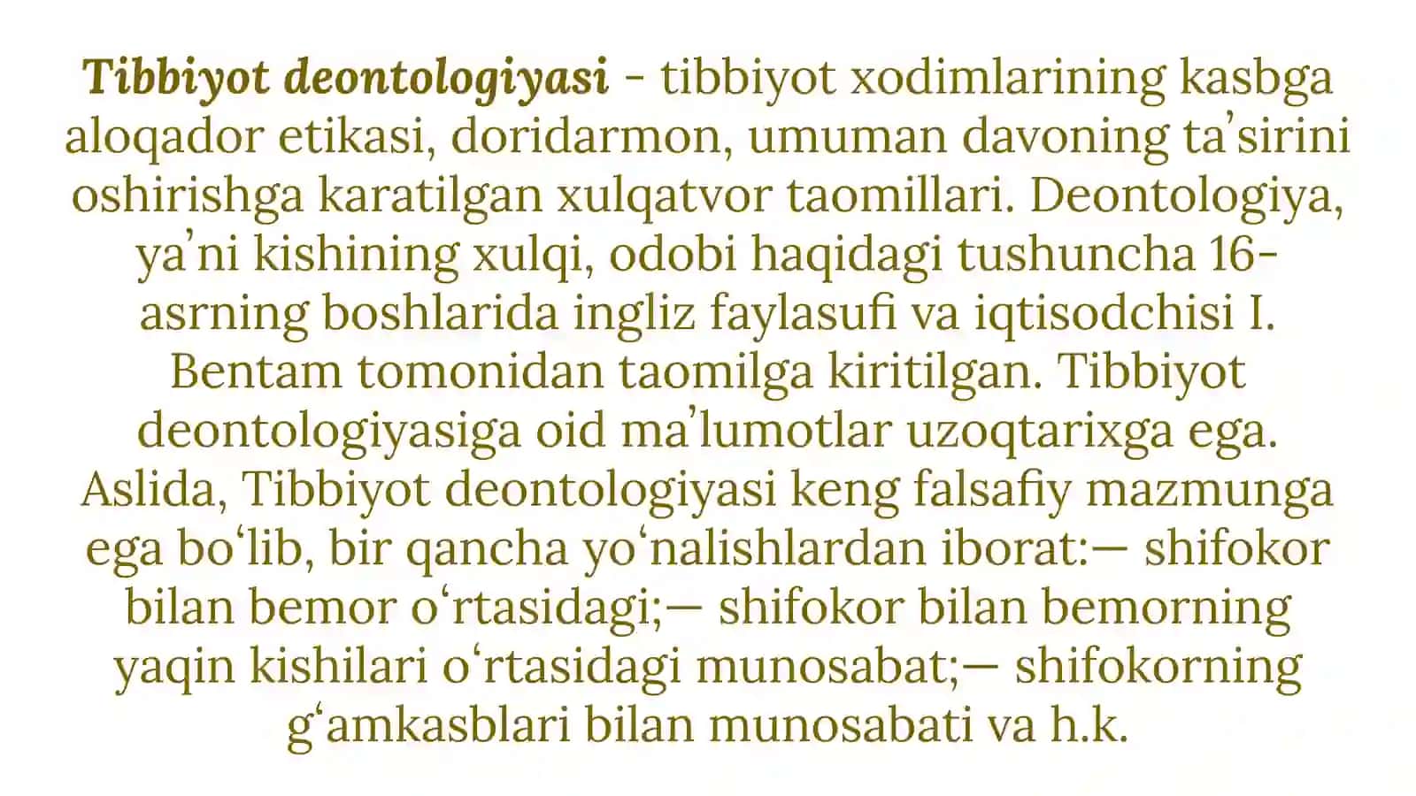 Bioetika fanidan tayyorlagan taqdimoti 2