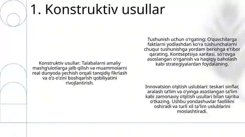 Konstruktiv usullar 2