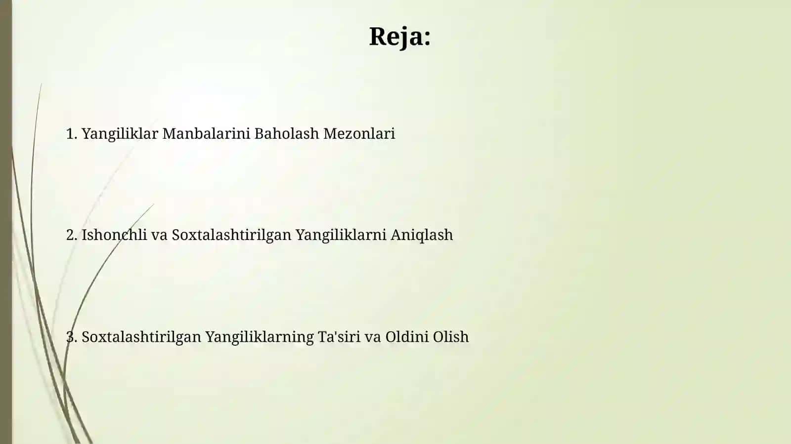 Ishonchli va Soxtalashtirilgan Yangiliklarni Aniqlash 2