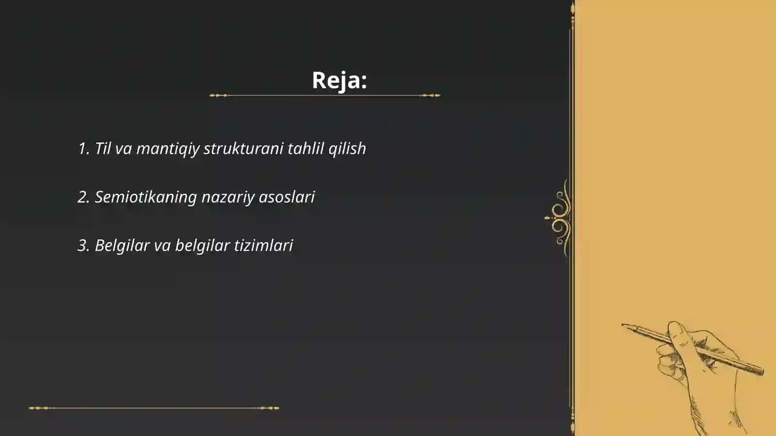 Tilshunoslik va semiotika 2