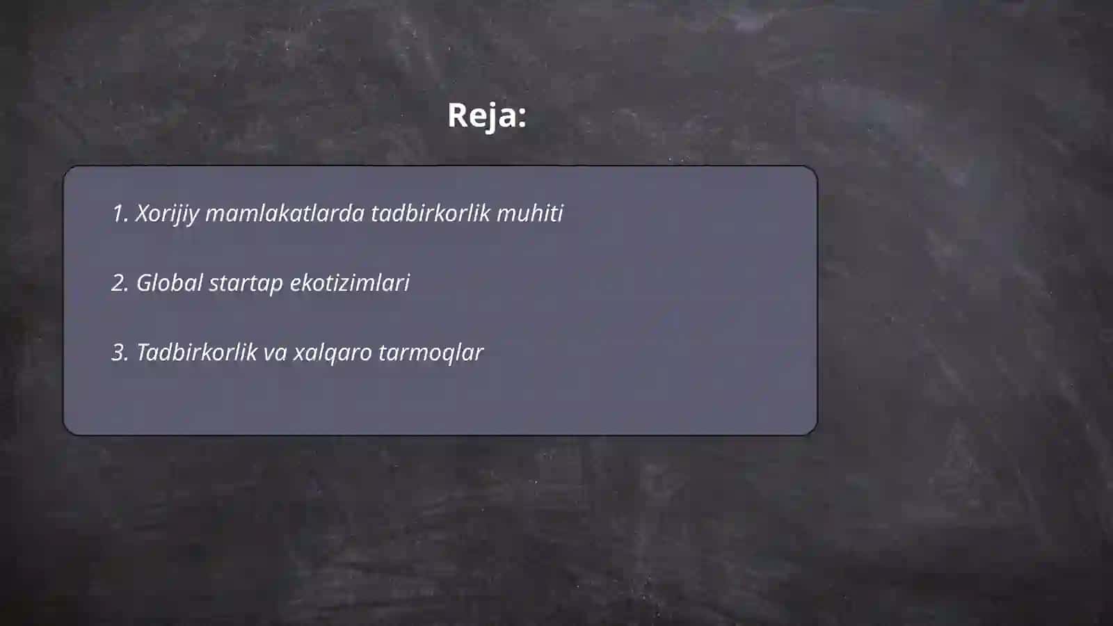 Xorijiy mamlakatlarda tadbirkorlikning rivojlanishi 2