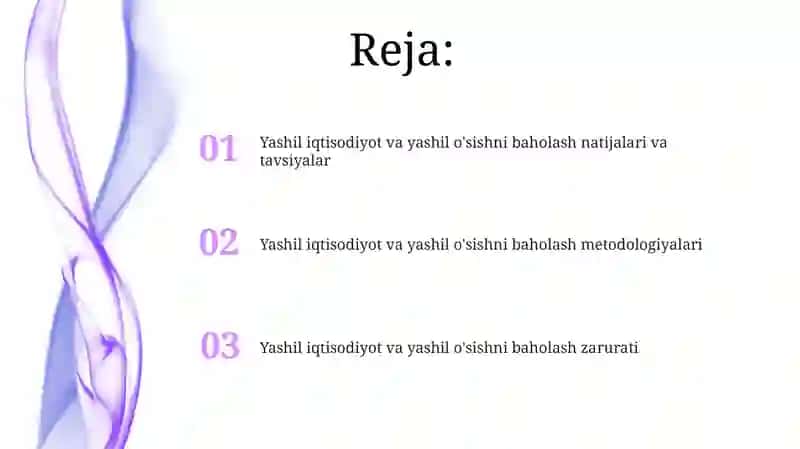 Yashil iqtisodiyot va yashil o'sishni baholash zarurati 2