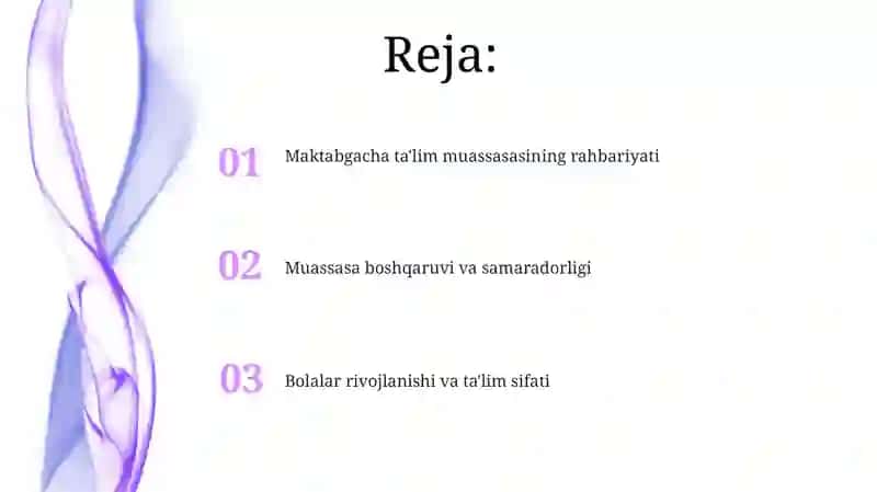 Maktabgacha ta'lim tashkiloti rahbari 2