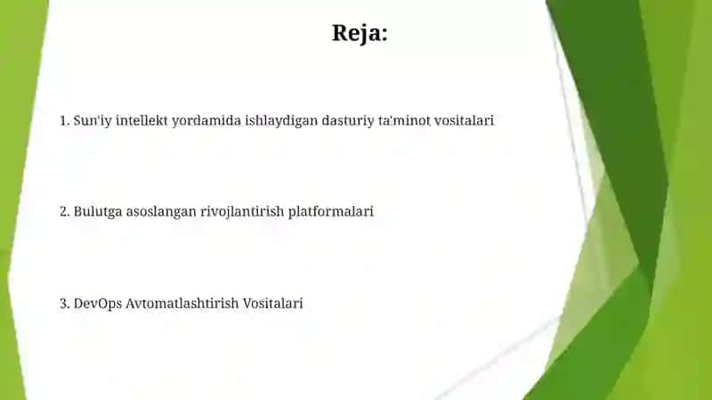 Zamonaviy axborot texnologiyalarining dasturiy vositalari 2