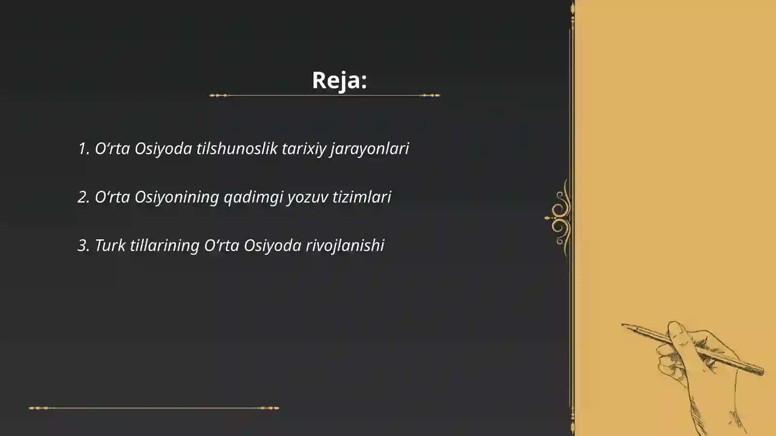 Oʻrta Osiyoda tilshunoslik rivojlanishi 2