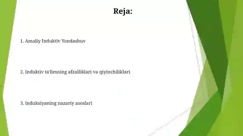 Induksiya metodi 2