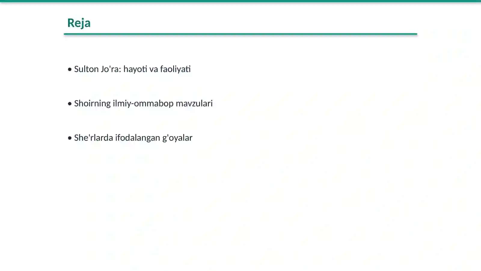 Sulton Jo'raning hayoti va ijodi. Shoirning ilmiy-ommabop mavzulardagi she'rlarida ifodalangan g'oyalar 2