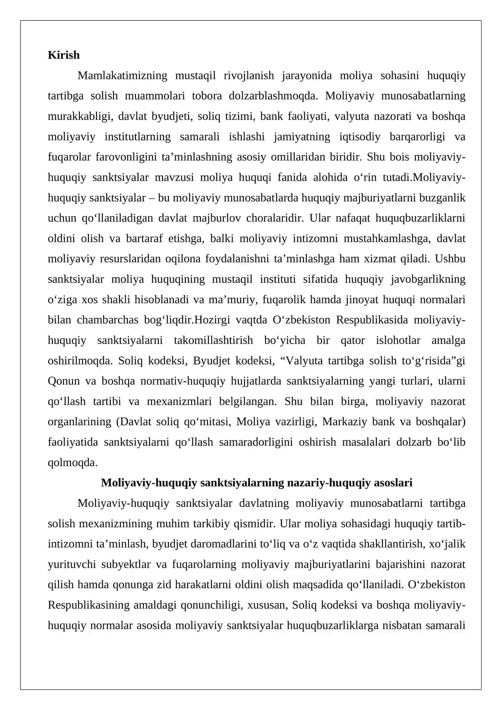Moliyaviy-huquqiy sanktsiyalar: mazmuni va turlari 2