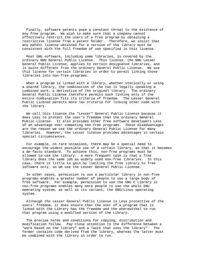 GNU LESSER GENERAL PUBLIC LICENSE 2