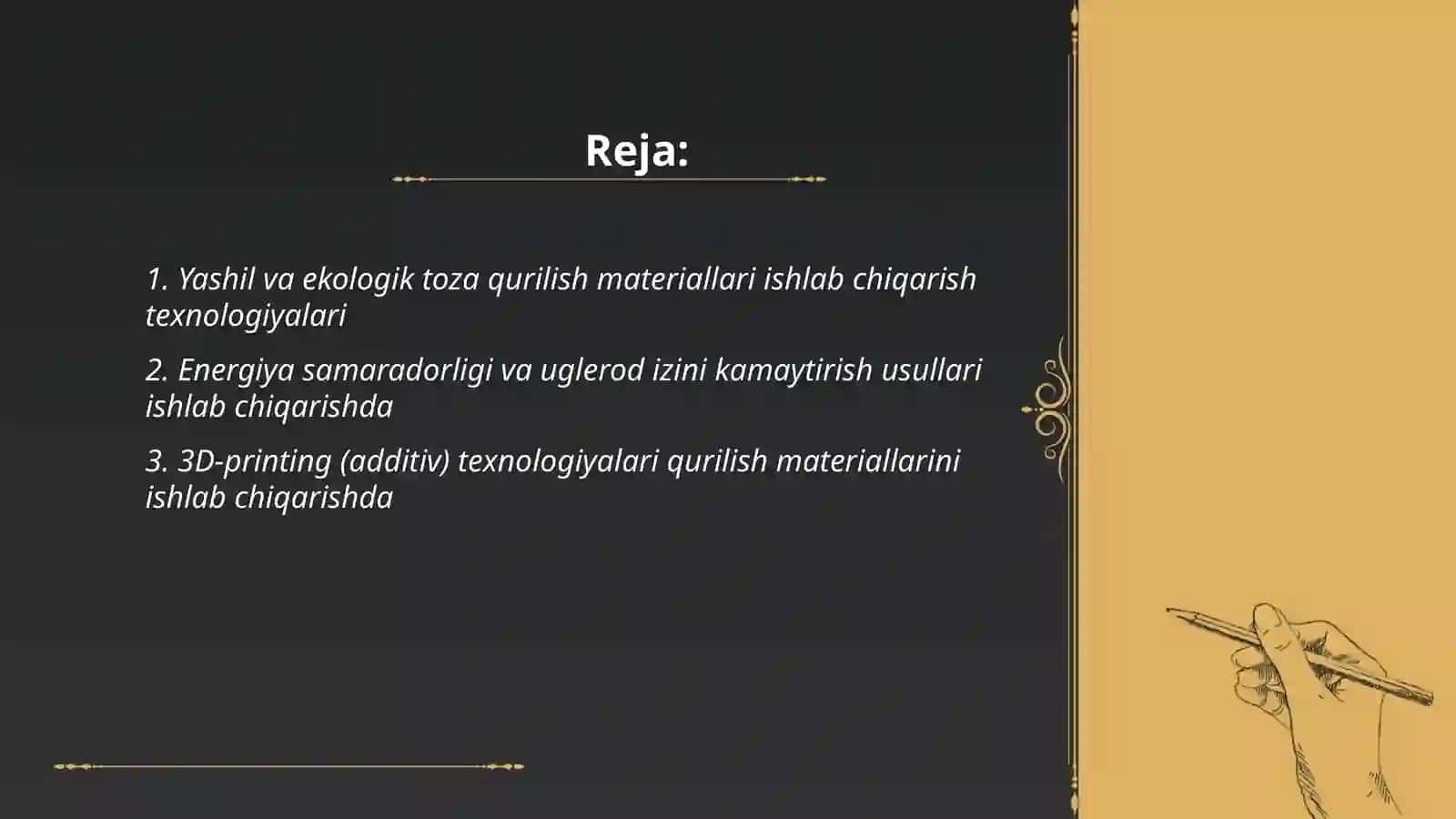 Jahonda qurilish materiallari ishlab chiqarish texnologiyasini rivojlantirishning hozirki tendensiyalari 2