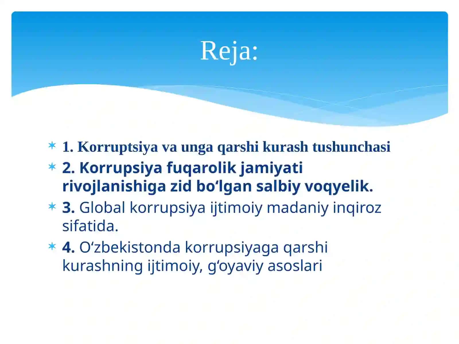 Global korrupsiya ijtimoiy madaniy inqiroz sifatida 2