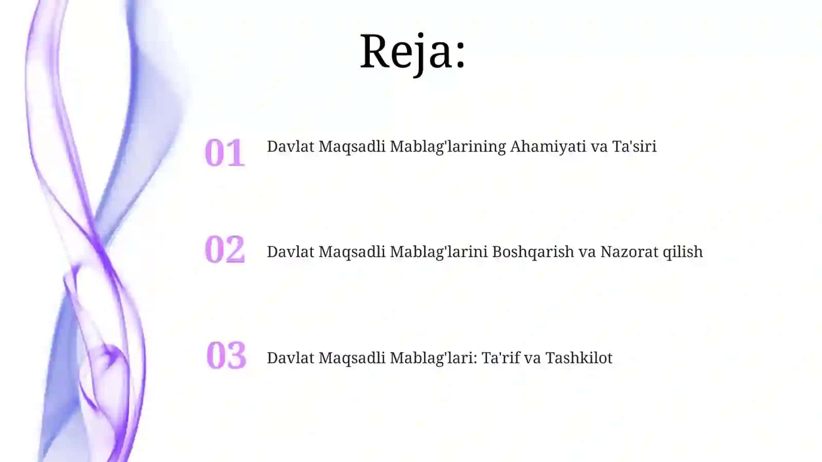 Davlat Maqsadli Mablag'lari: Ta'rif va Tashkilot 2