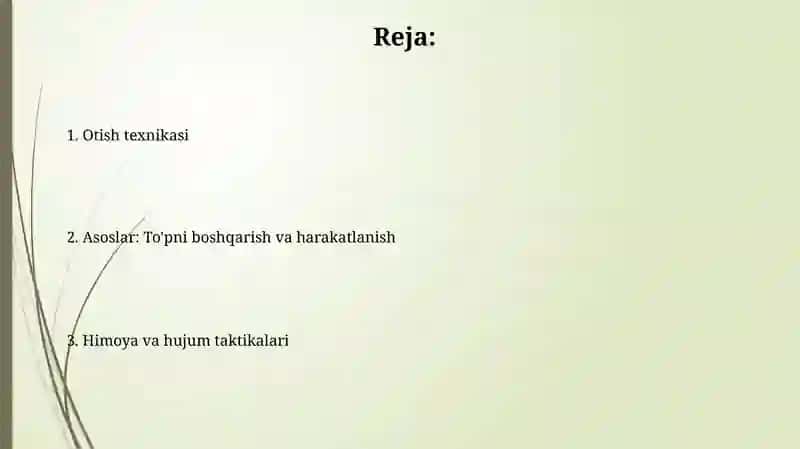 Basketbol òyin texnikasi asoslari 2