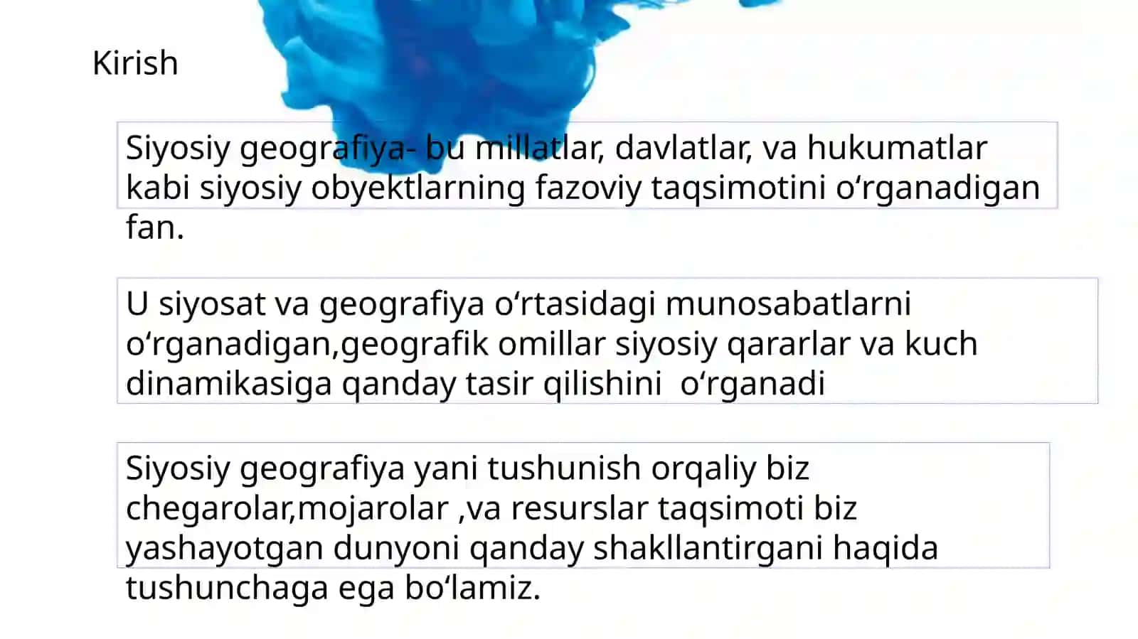 Siyosiy geografiyaning obyekti va predmeti 2