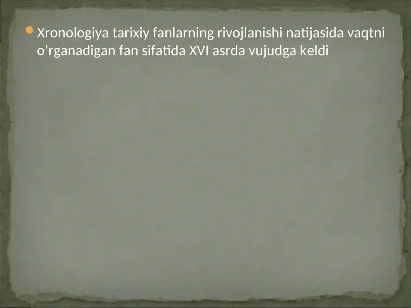 Xronologiya 2