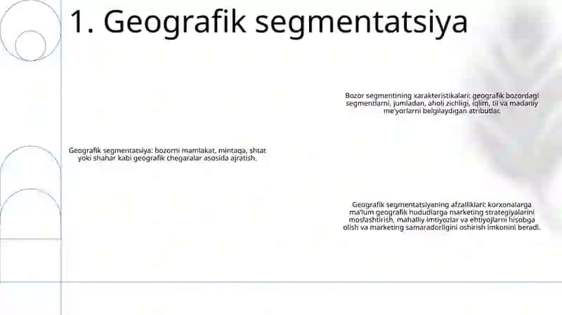 Bozorni Segmentlash Xususiyatlari 2