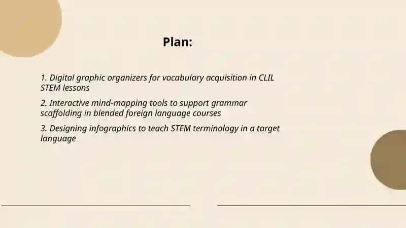 Technology and graphic of organizer of teaching Foreign languages 2