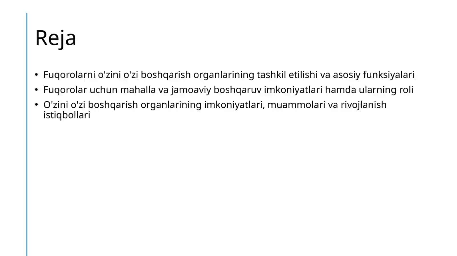Fuqorolarni o'zini o'zi boshqarish organlari va imkoniyatlari 2
