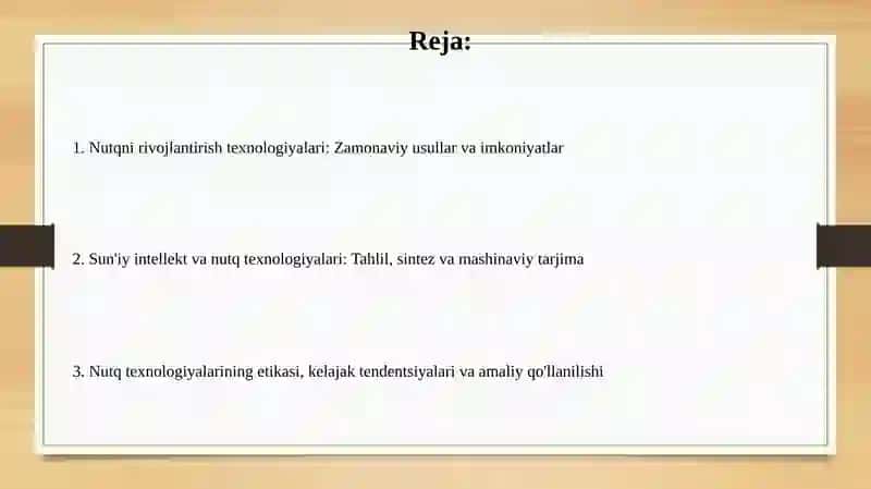 Nutqni rivojlantirish texnologiyalari 2