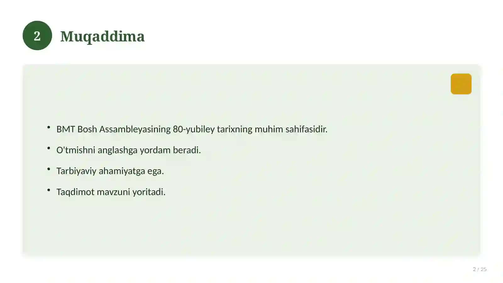BMT Bosh Assambleyasining 80-yubiley 2