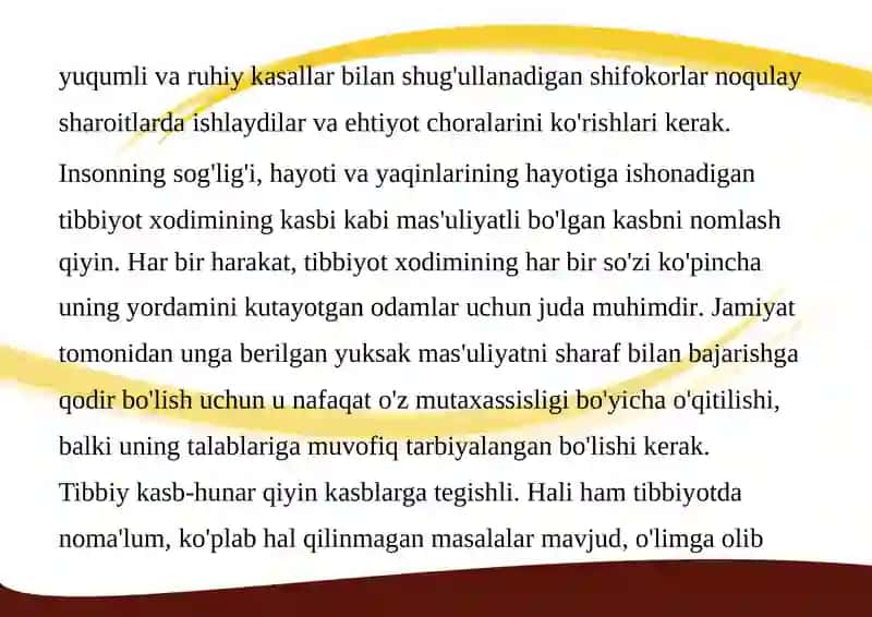 Tibbiyot kasbiga kirish slayd 2