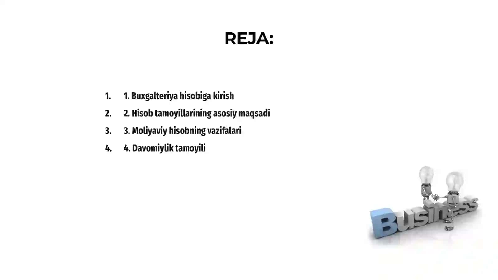 Buxgalteriya hisobining tamoyillari 2