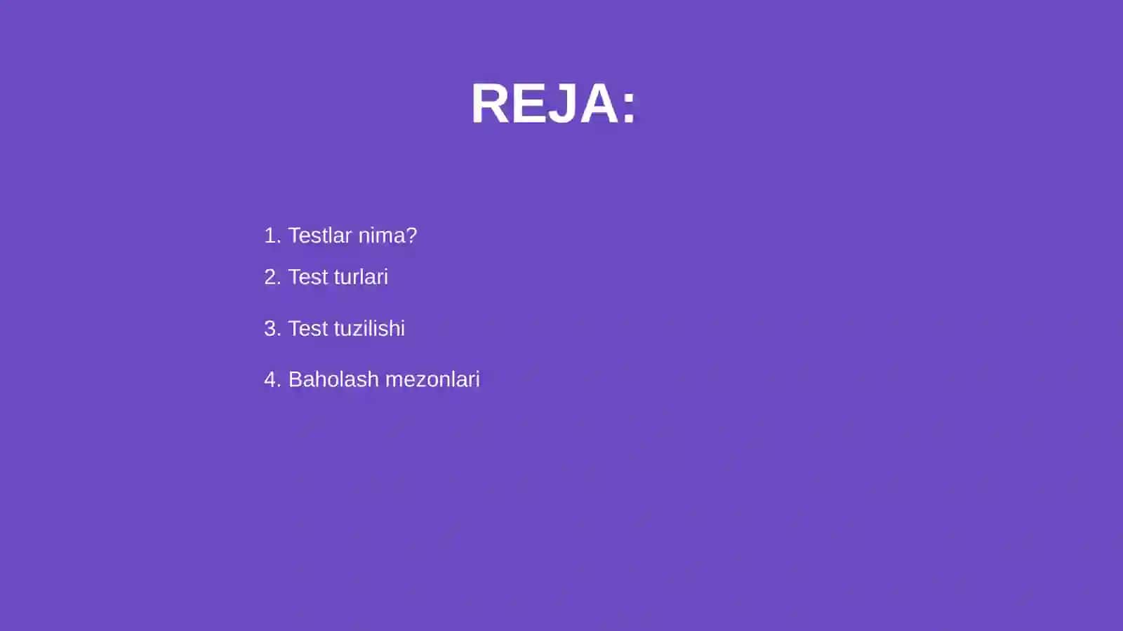 Testlar 2