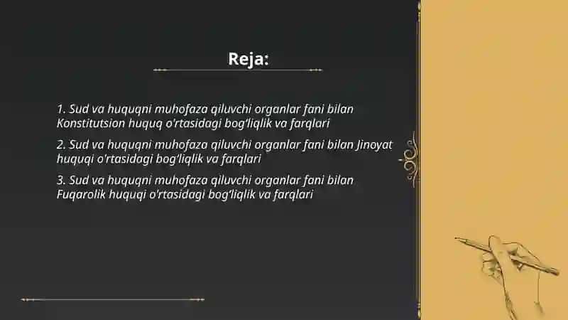 Sud va huquqni muhofaza qiluvchi organlar 2