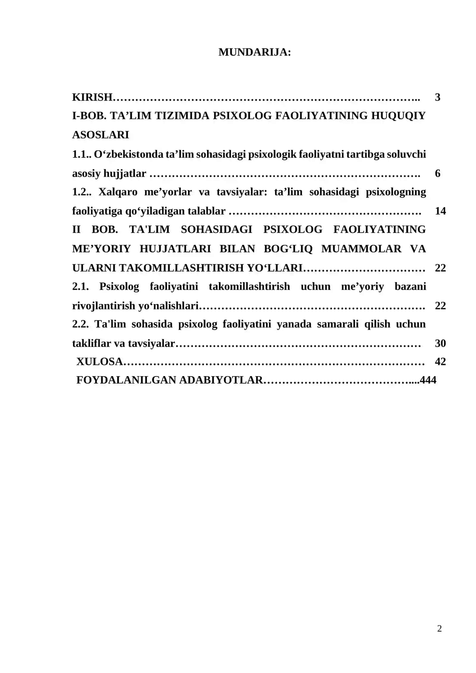 TA'LIM TIZIMIDA PSIXOLOG FAOLIYATINING HUQUQIY ASOSLARI 2