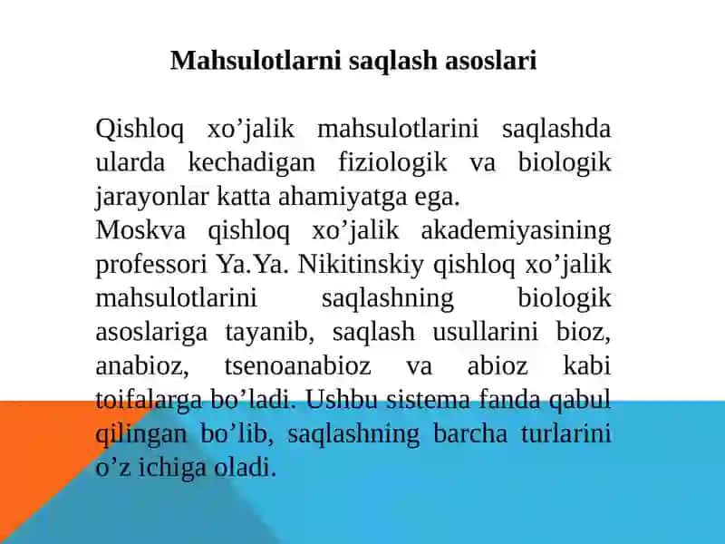 Kartoshka, meva va sabzavotlarning nobud bo'lish sabablari 2