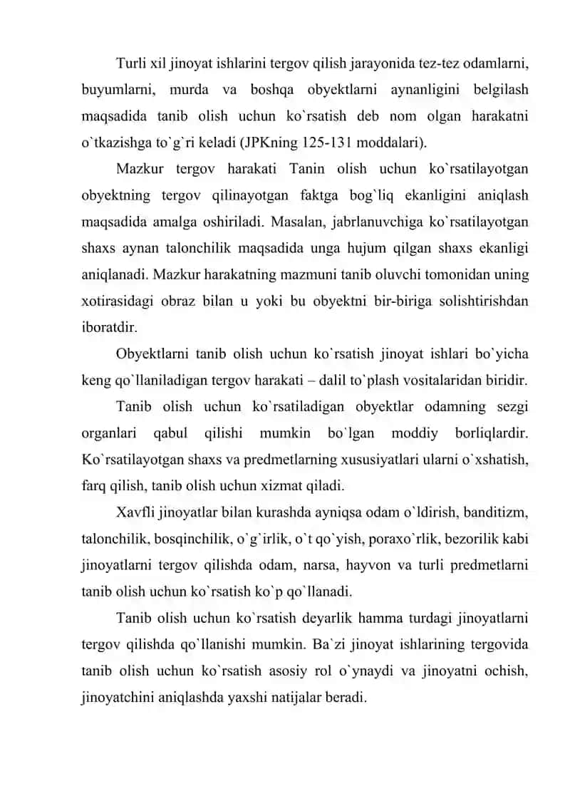 Tanib olish uchun ko`rsatish taktikasi 2