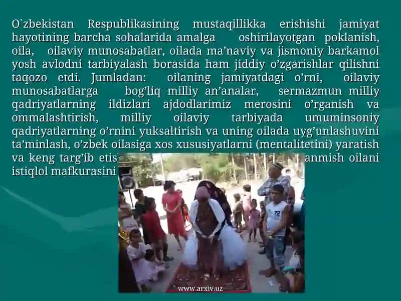 Oiladagi farzandlar tarbiyasida milliy-urf-odat va an’analardan foydalanish 2
