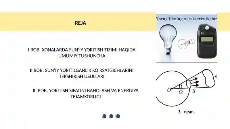 Xonalarning sunʼiyyoritilganlik koʻrsatgichlarini tekshirish va baholash usullari 2