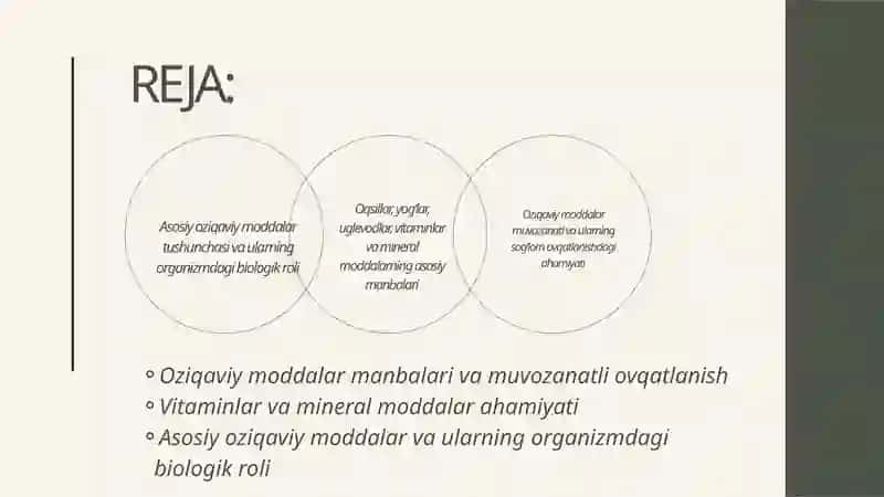 Asosiy Oziqaviy Moddalar va ularning Organizmdagi Biologik Roli 2