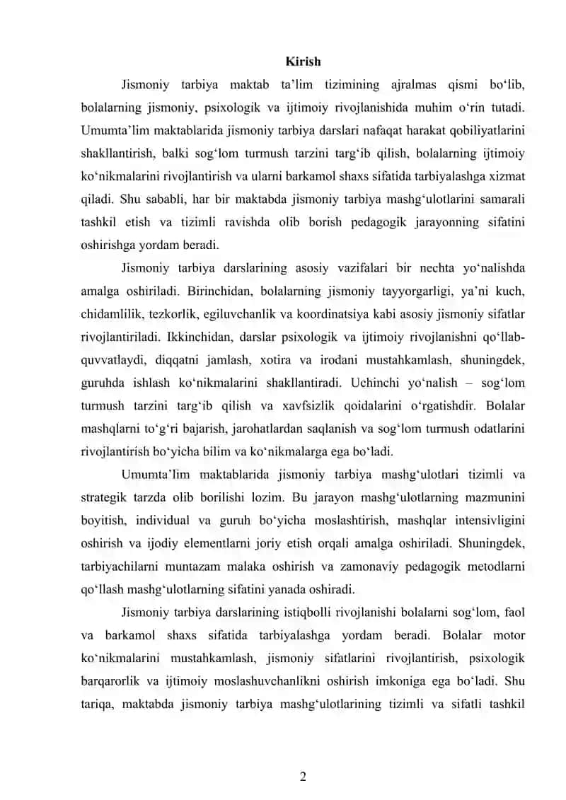 UMUMTA’LIM MAKTABLARIDA JISMONIY TARBIYA 2