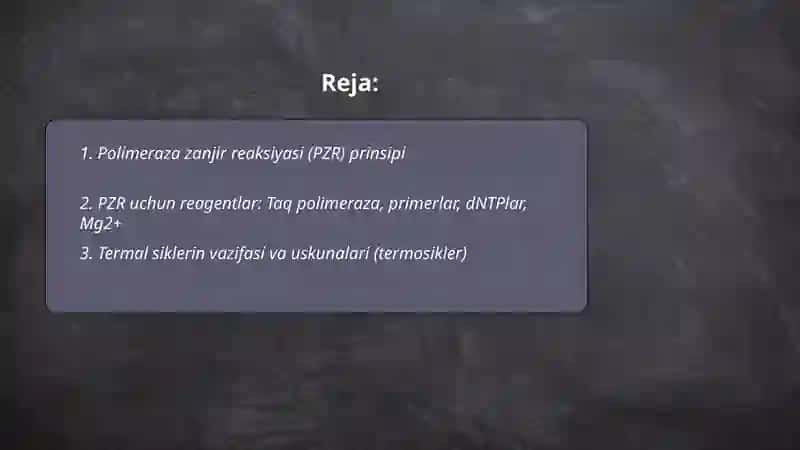 Polimeraza zanjir reaksiyasi usuli 2