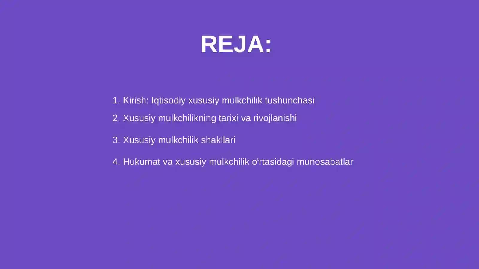 Iqtisodiy xususiy mulkchilikning shakillanish 2