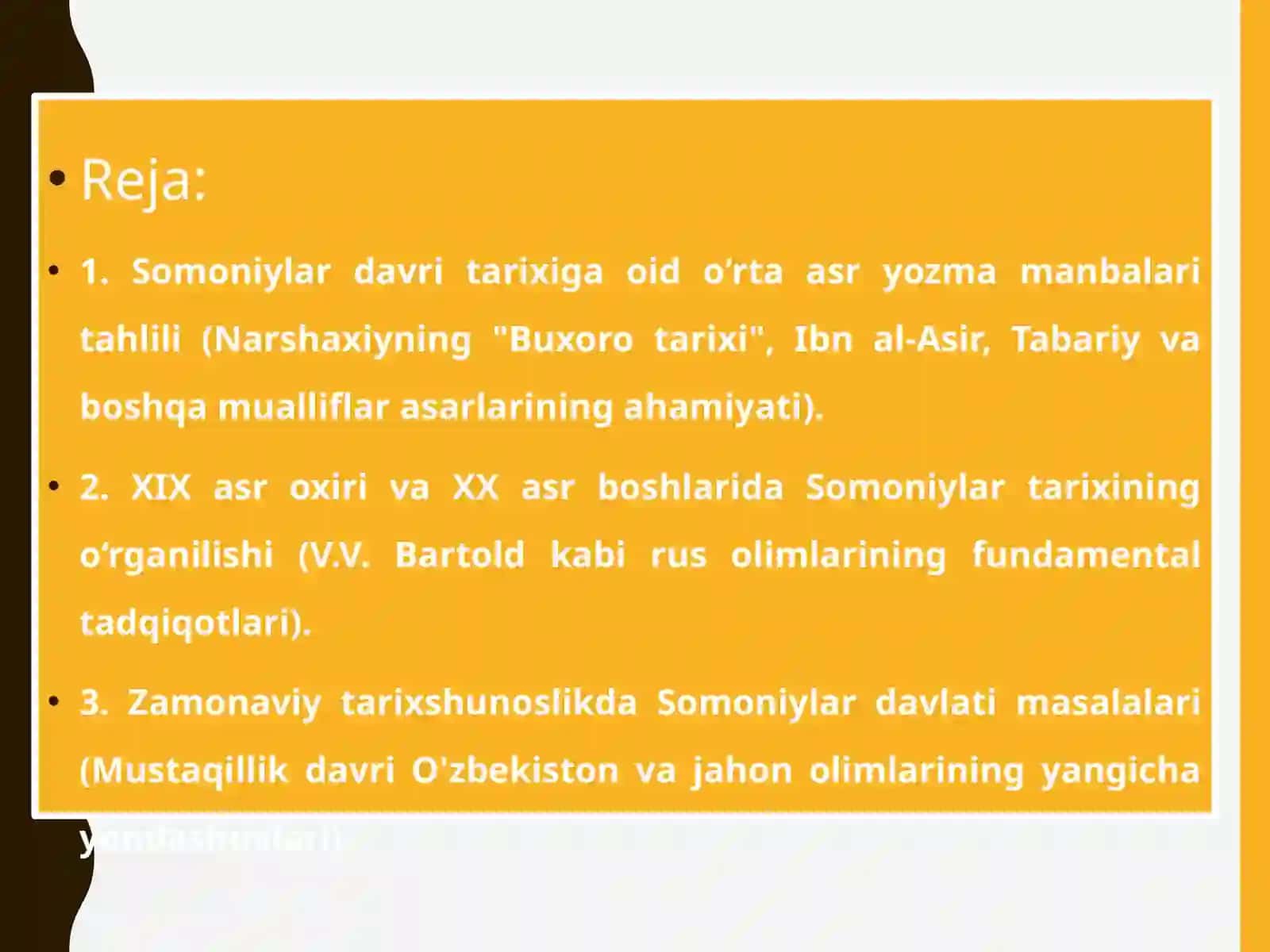 Somoniylar davlati tarixshunosligi 2