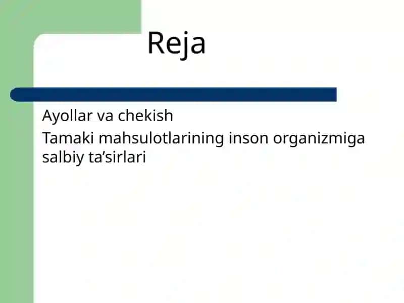 Tamaki mahsulotlarining inson organizmiga salbiy ta’sirlari 2