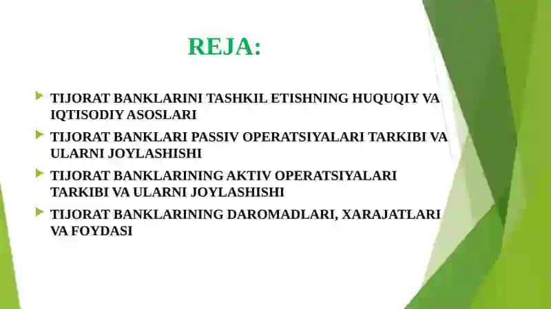 TIJORAT BANKLARINI TASHKIL ETISHNING HUQUQIY VA IQTISODIY ASOSLARI 2