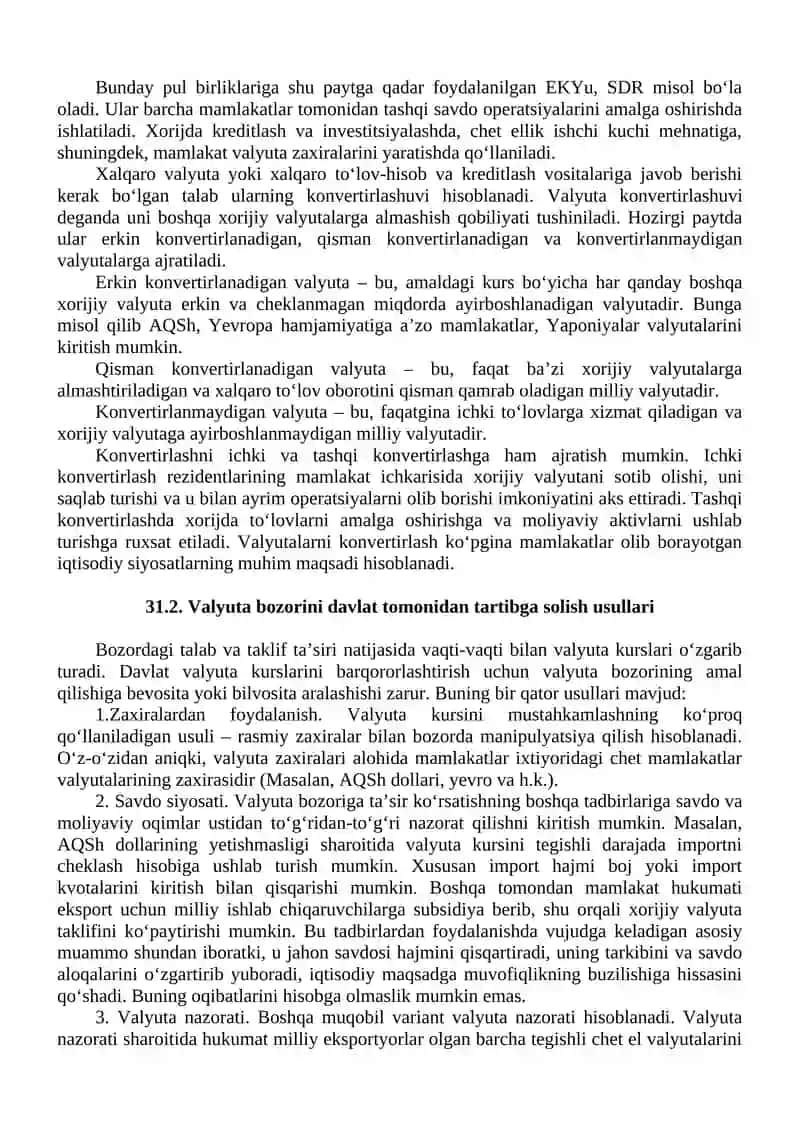Valyuta kursining makroiqtisodiy siyosatga ta'siri 2