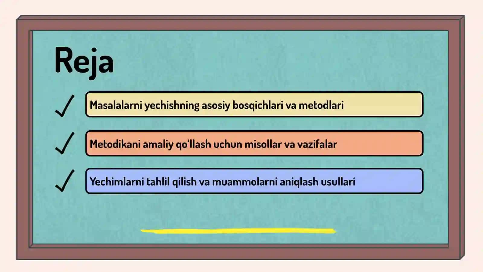 Sodda masalalarni yechish va ular ustida ishlash metodikasi 2