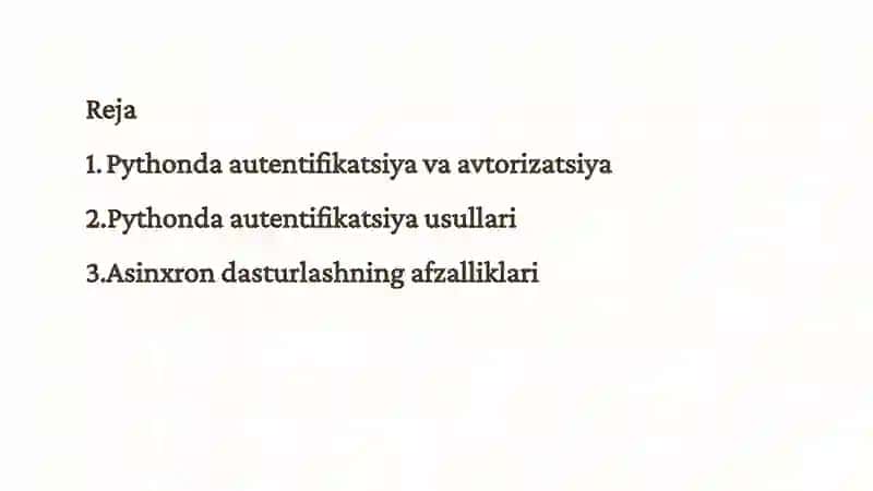 Pythonda autentifikatsiya va avtorizatsiya 2