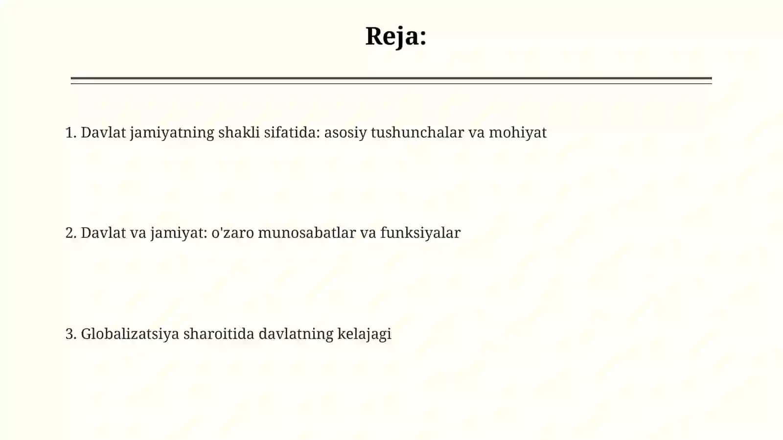 Davlat jamiyatning mavjud bo'lishi bir shakli 2