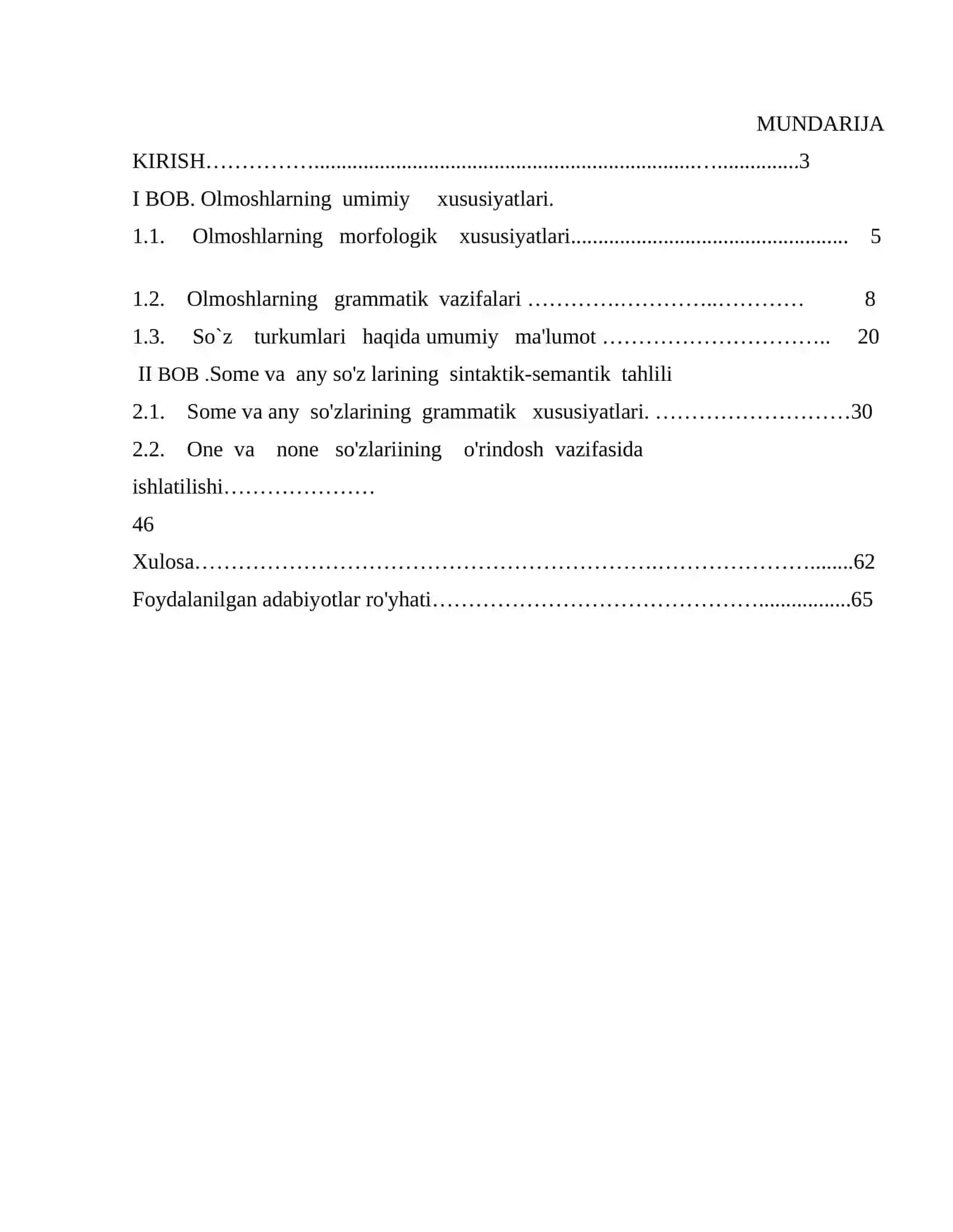 Some va Any olmoshlarining sintaktik-semantik tahlili 2