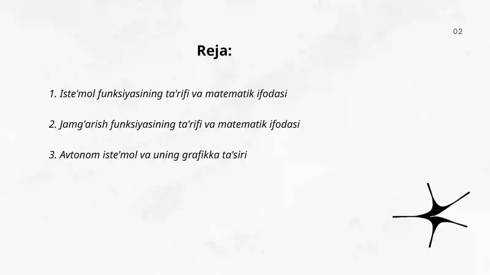 Iste'mol va jamg'arish ularning grafik va funksiyalari 2